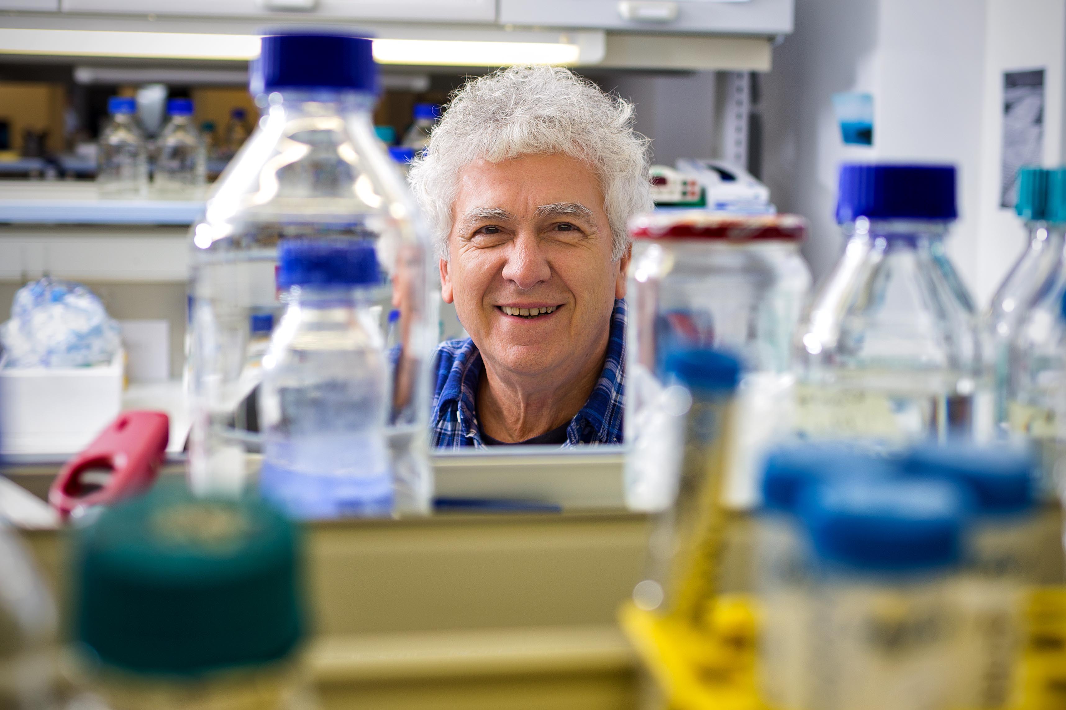 Miroslav Radman in his lab